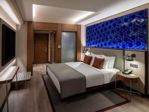 Down duvets, minibar, in-room safe, desk