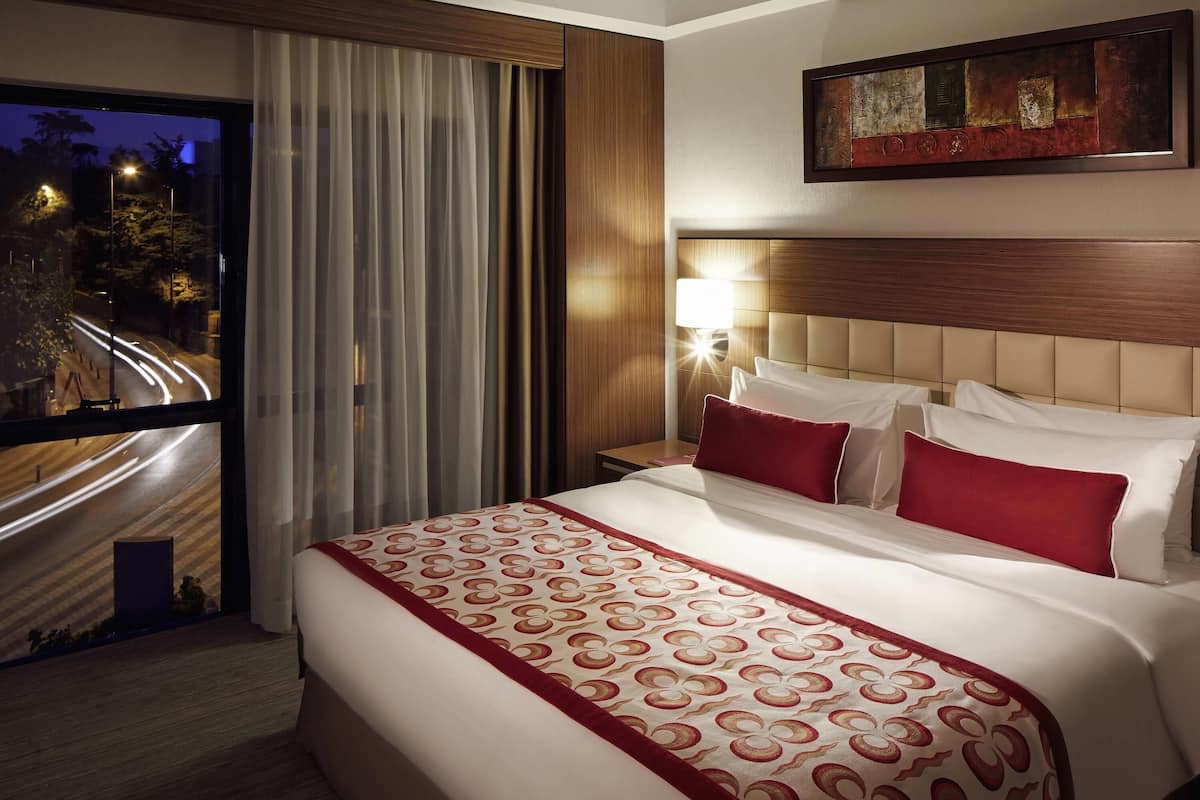 Suite Junior, 1 lit double et 1 canapé-lit | Couette en duvet d'oie, minibar, coffres-forts dans les chambres, bureau