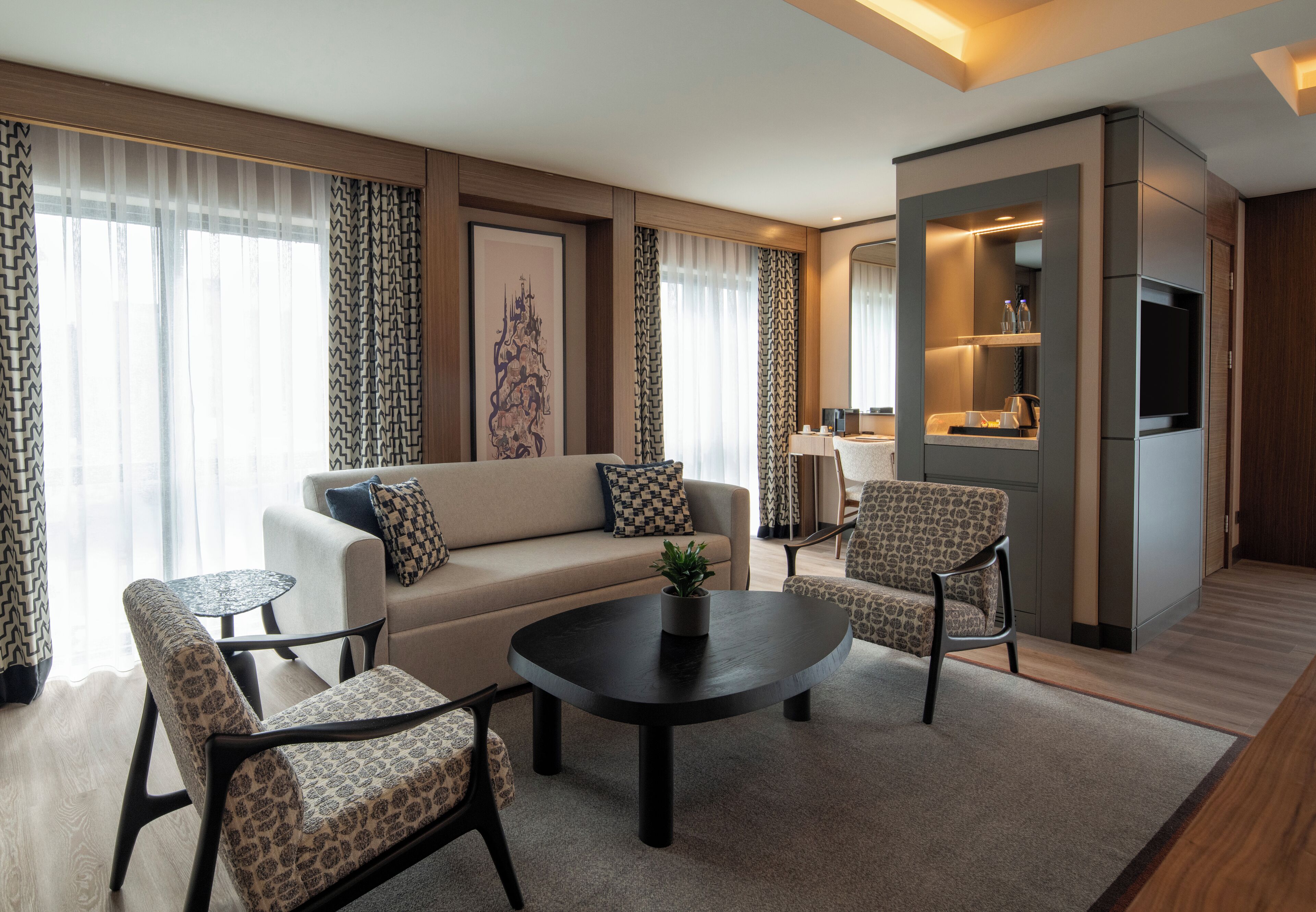 Junior Suite, 1 Double Bed with Sofa bed | Living area | Plasma TV