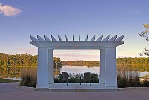 Outdoor wedding area