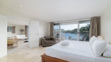 Penthouse Premium, balcon, vue port