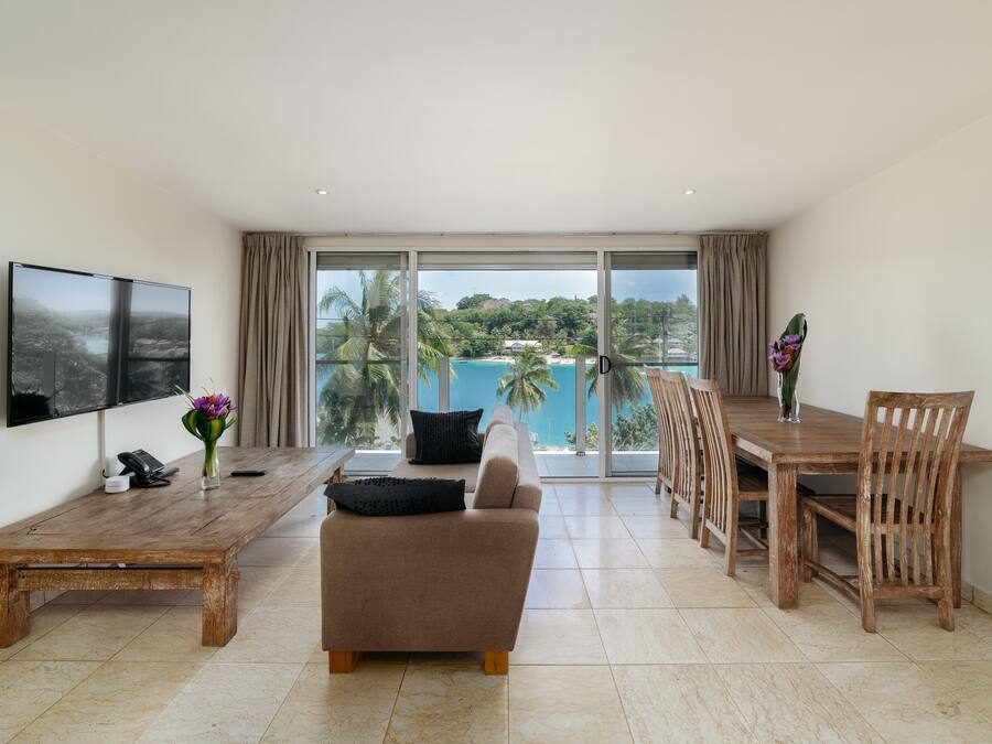 55-inch Smart TV with satellite channels, TV, DVD player