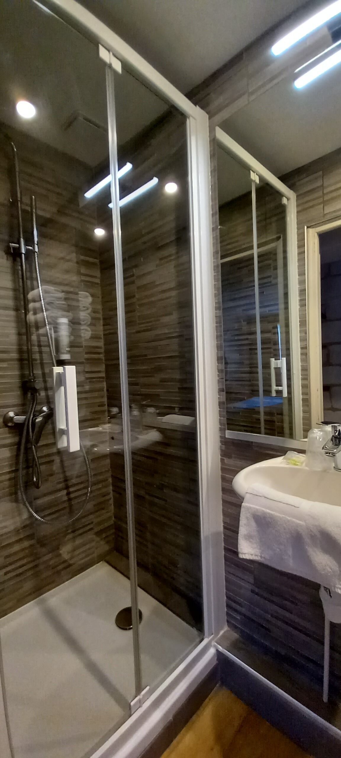 Standard Double Room (Hôtel) | Bathroom | Free toiletries, hair dryer, towels, soap