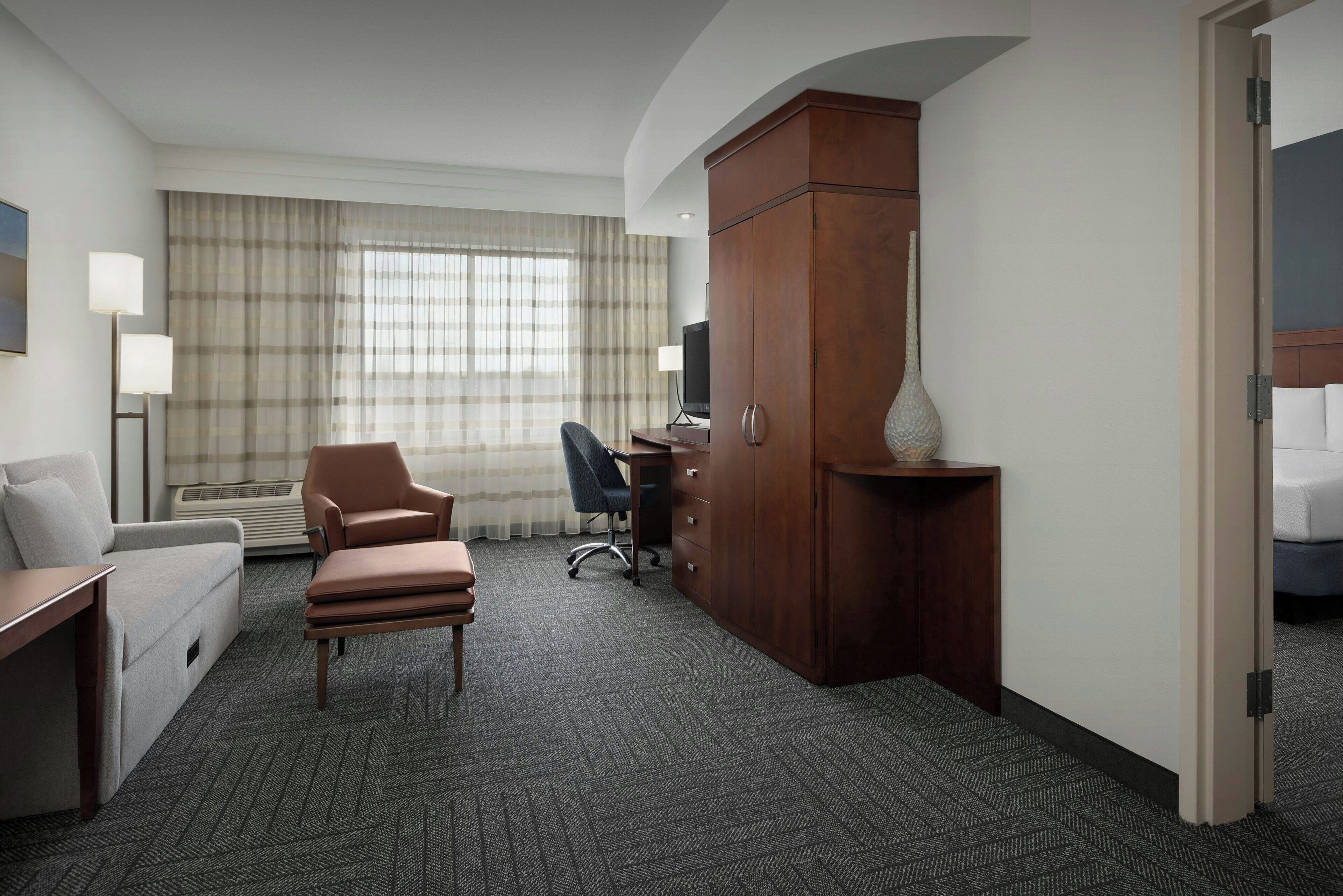 desk, laptop workspace, iron/ironing board, free cots/infant beds