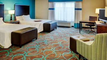 Room, 2 Queen Beds, Accessible, Non Smoking | Pillowtop beds, in-room safe, desk, iron/ironing board