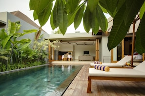 Vila, 1 quarto, piscina particular | Vista do quarto