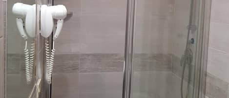 Shower, hair dryer