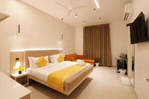 尊贵客房, 1 张特大床 | 1 多间卧室、高档床上用品、客房内保险箱、特色装修