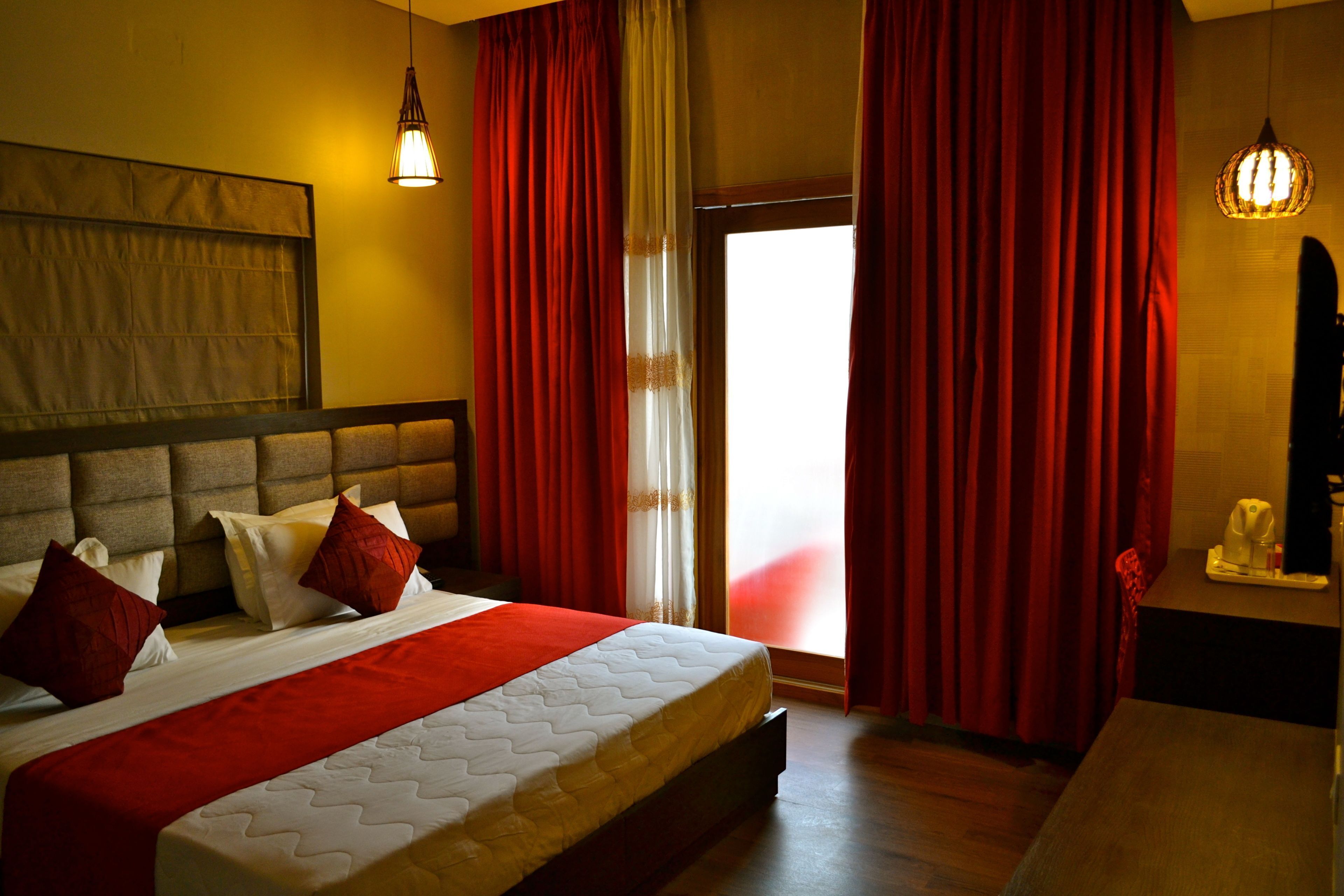 Premium bedding, memory-foam beds, minibar, in-room safe