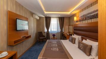 Premium bedding, minibar, in-room safe, desk