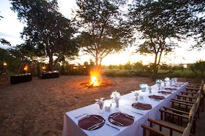 Outdoor banquet area - Ngoma Safari Lodge (Ngoma)