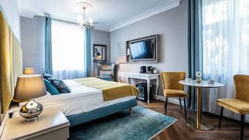 Camas Select Comfort, frigobar (abastecido com alguns itens grátis)