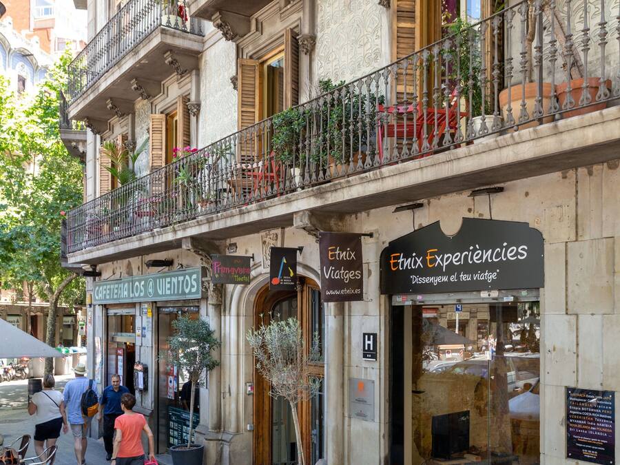 Façana frontal de l'allotjament