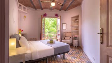 Habitación doble, baño compartido | Sábanas de algodón egipcio y ropa de cama de alta calidad