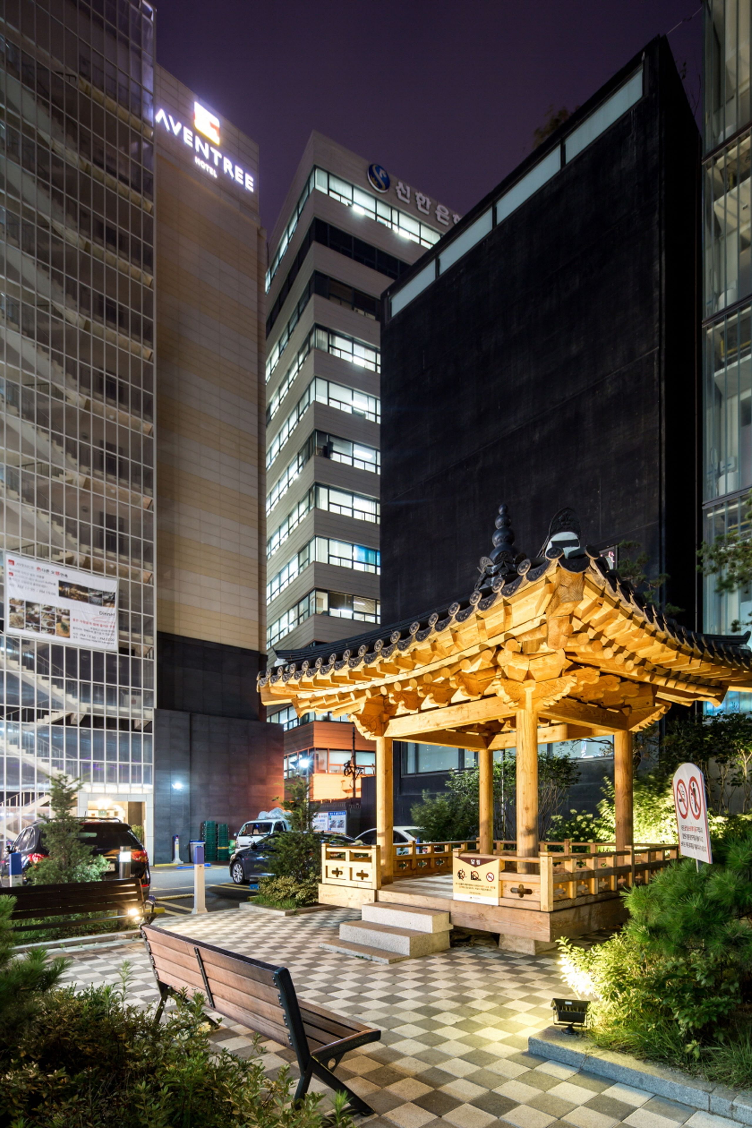 front of property – evening/night