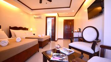 1 sovrum och sängkläder