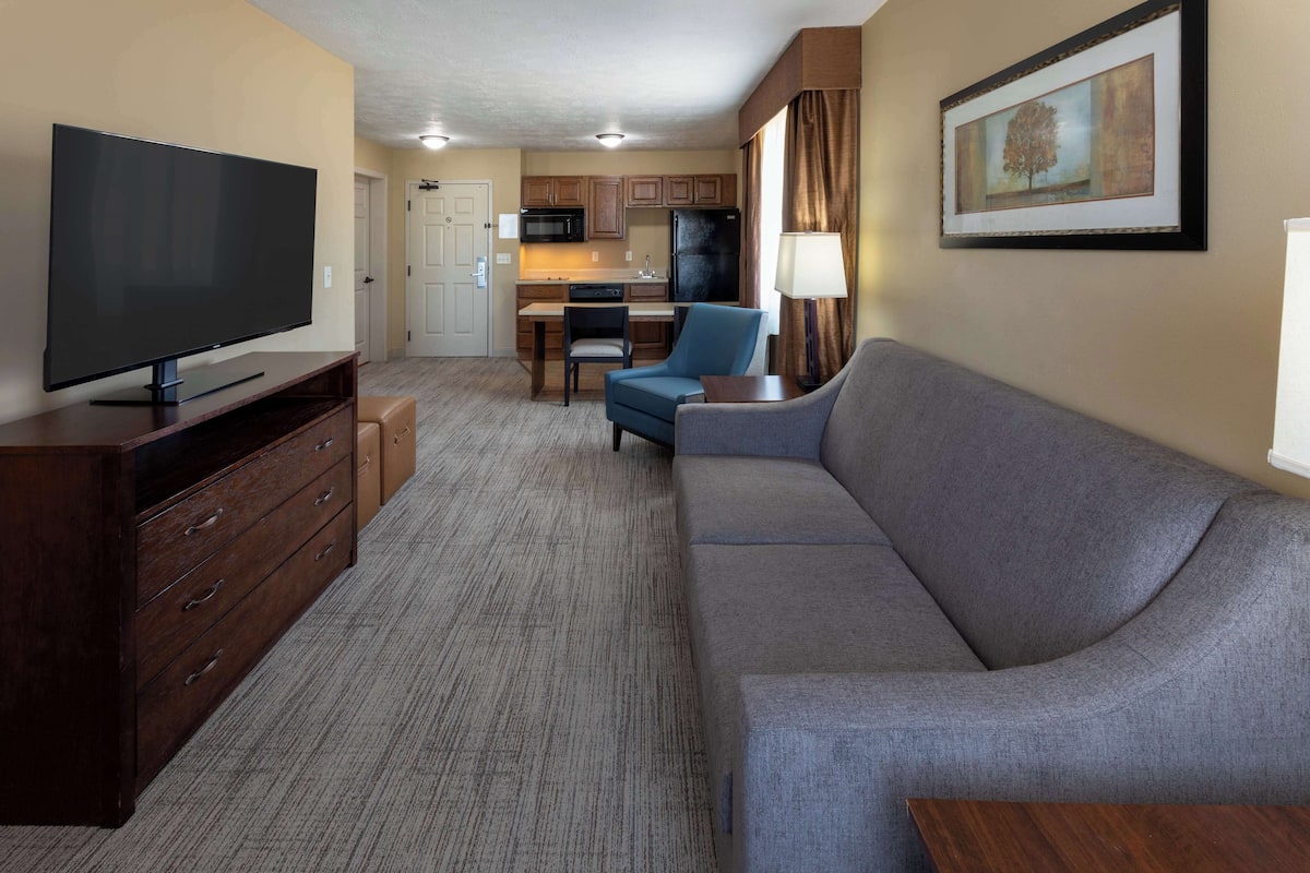 suite, 1 bedroom | premium bedding, desk, iron/ironing board, free wifi