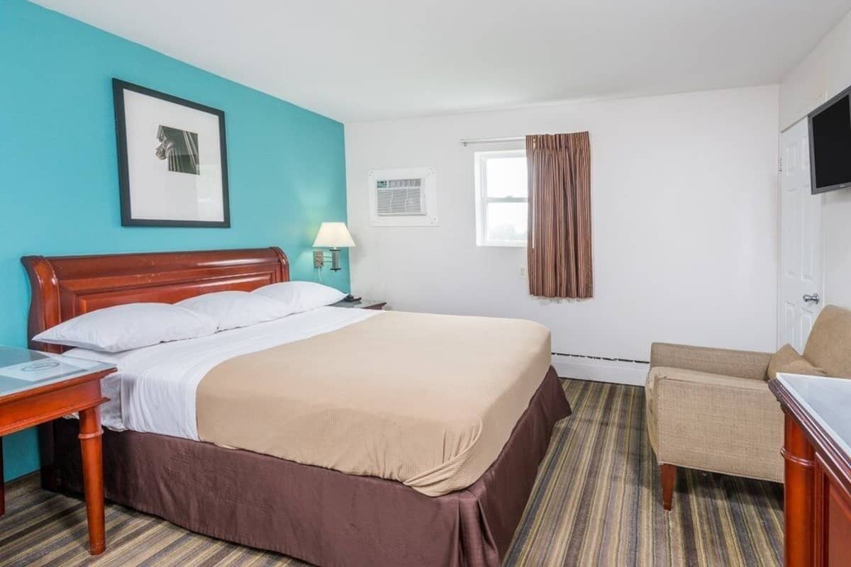 Blackout curtains, iron/ironing board, free WiFi, alarm clocks