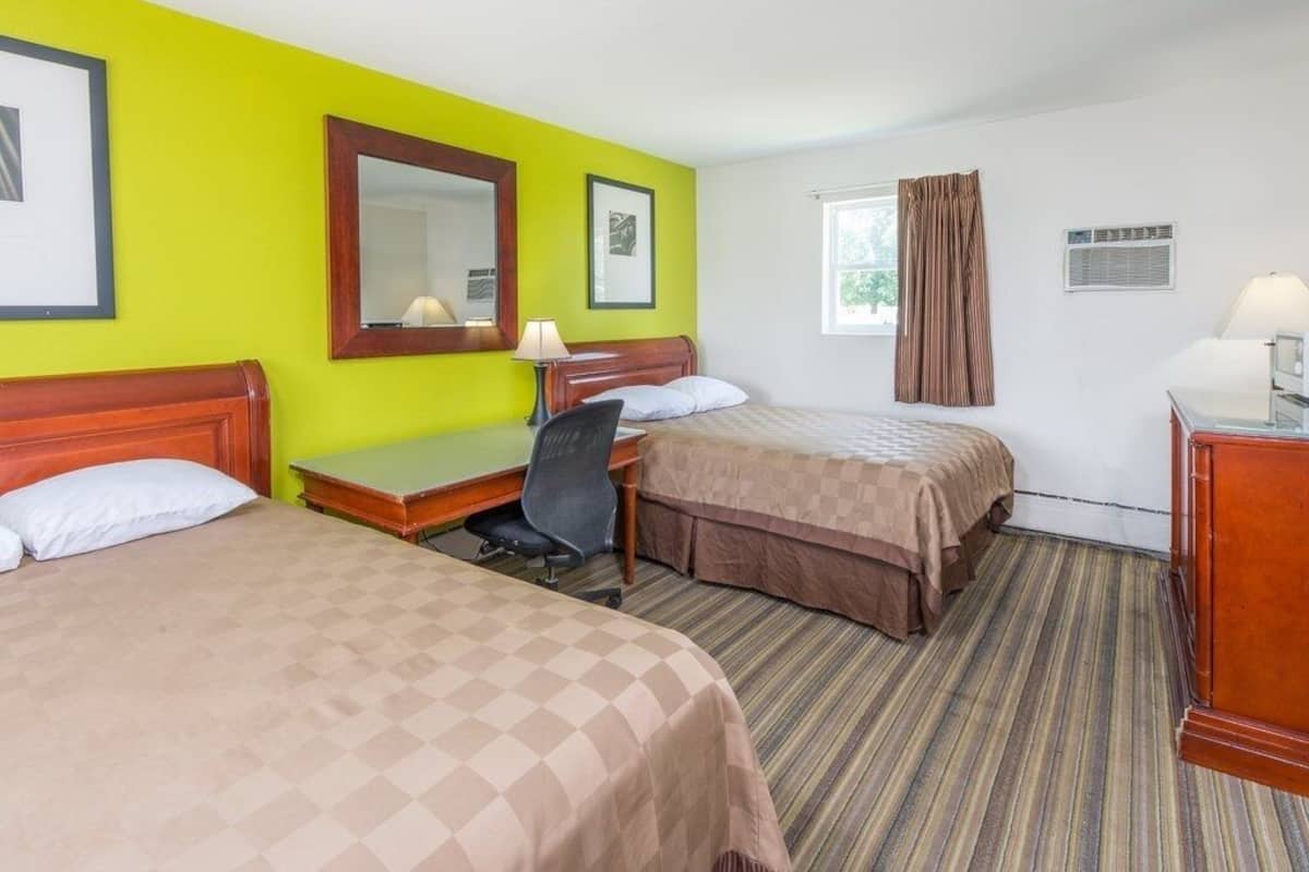 Blackout drapes, iron/ironing board, free WiFi, bed sheets