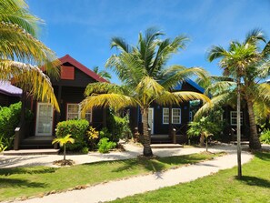 In-room safe, individually decorated, individually furnished - X'Tan Ha - The Waterfront Resort (San Pedro)