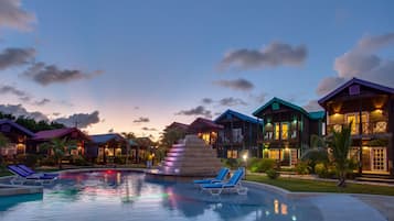 2 outdoor pools, pool umbrellas, sun loungers