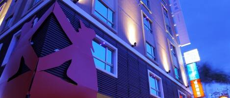 Front of property – evening/night