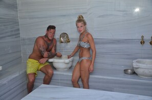 Sauna, Turkish bath/hammam, body treatments, body wraps, body scrubs - Acar Hotel (Alanya)