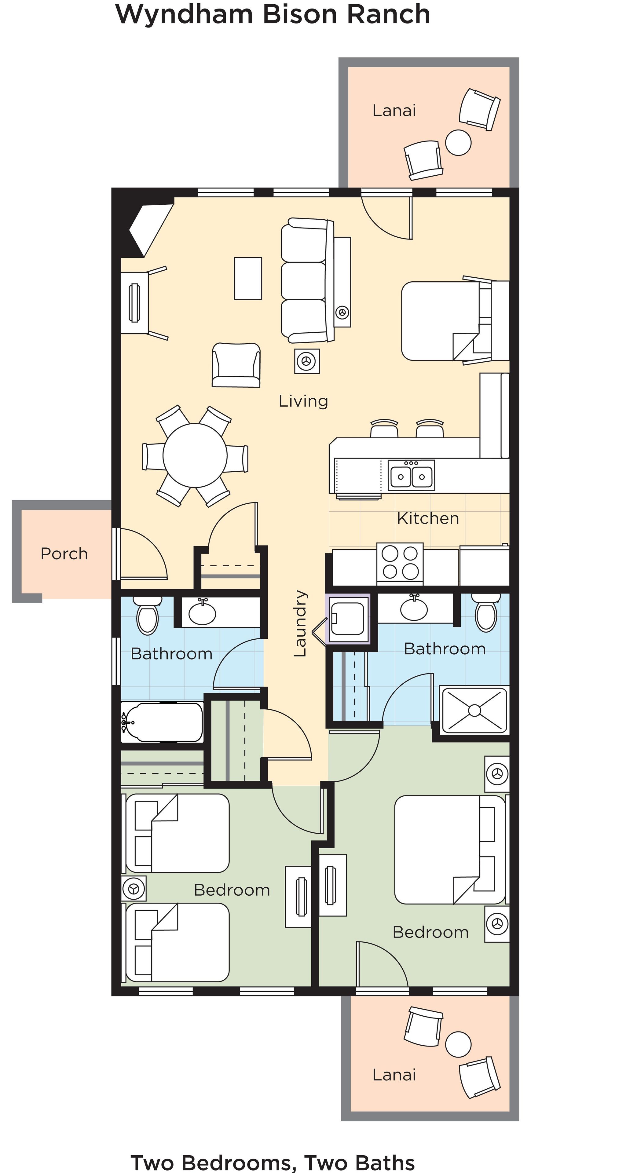 condo, 2 bedrooms, kitchen | 2 bedrooms, desk, iron/ironing board, wifi