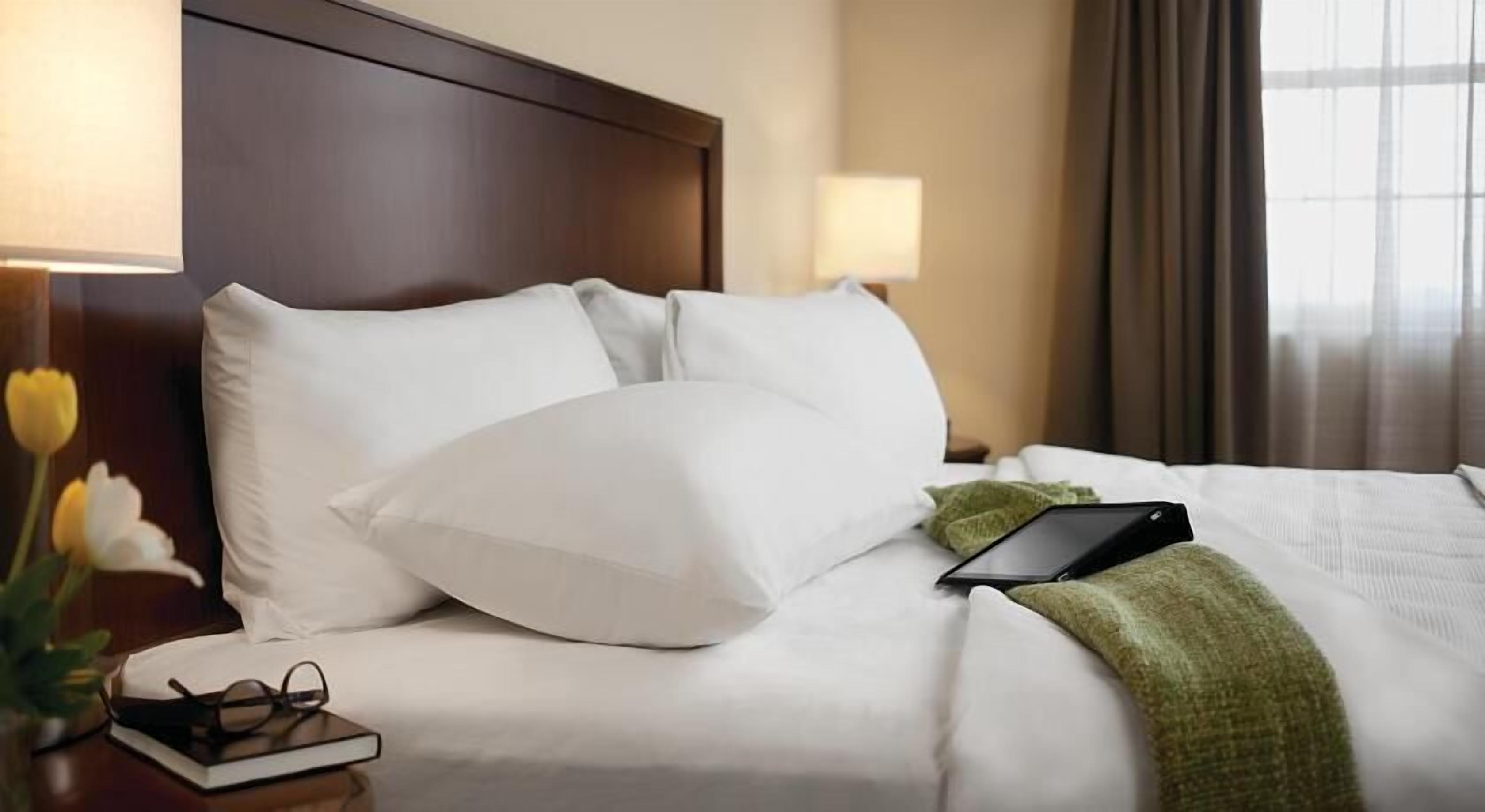 Premium bedding, pillowtop beds, in-room safe, desk