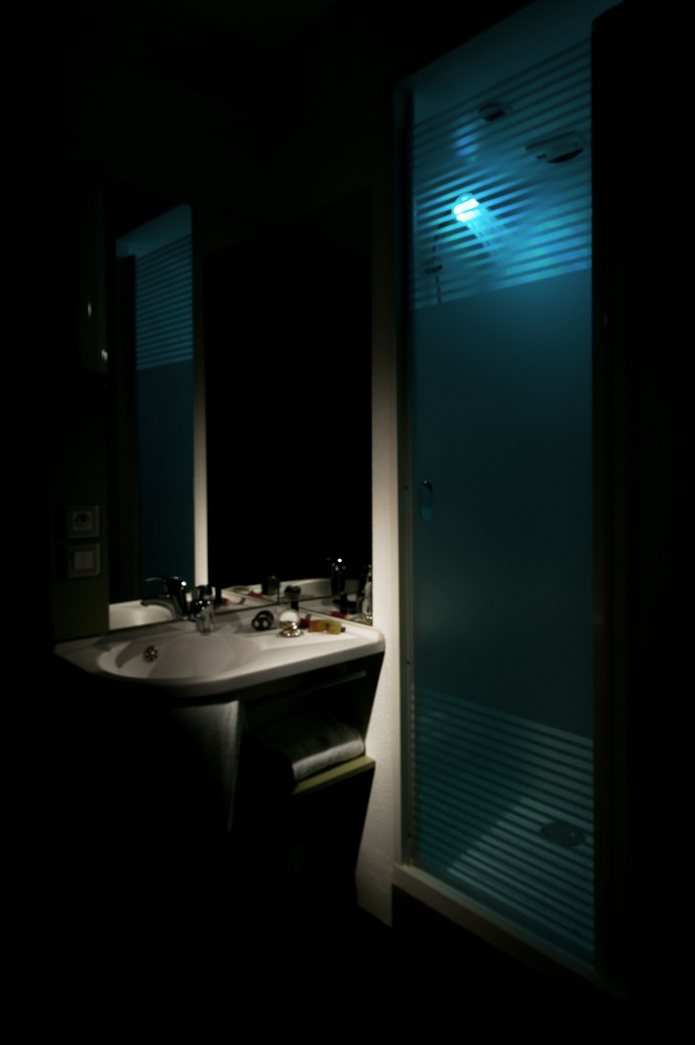 shower, eco-friendly toiletries, hair dryer, towels