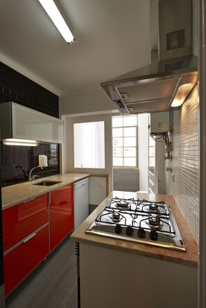 Apartment, 1 Bedroom, Terrace, City View | Dapur peribadi
