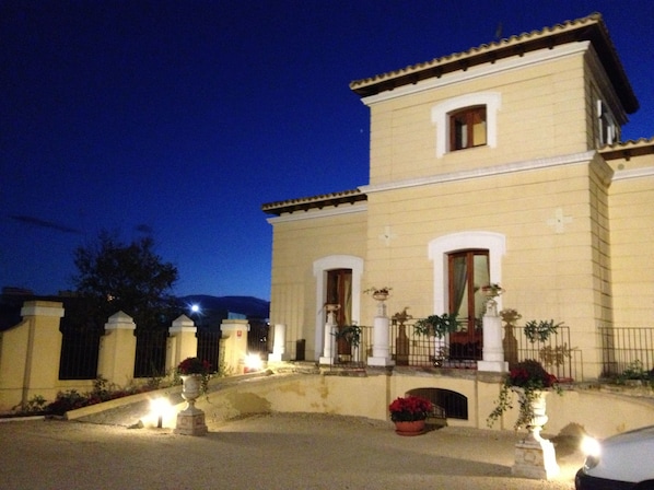 Front of property – evening/night