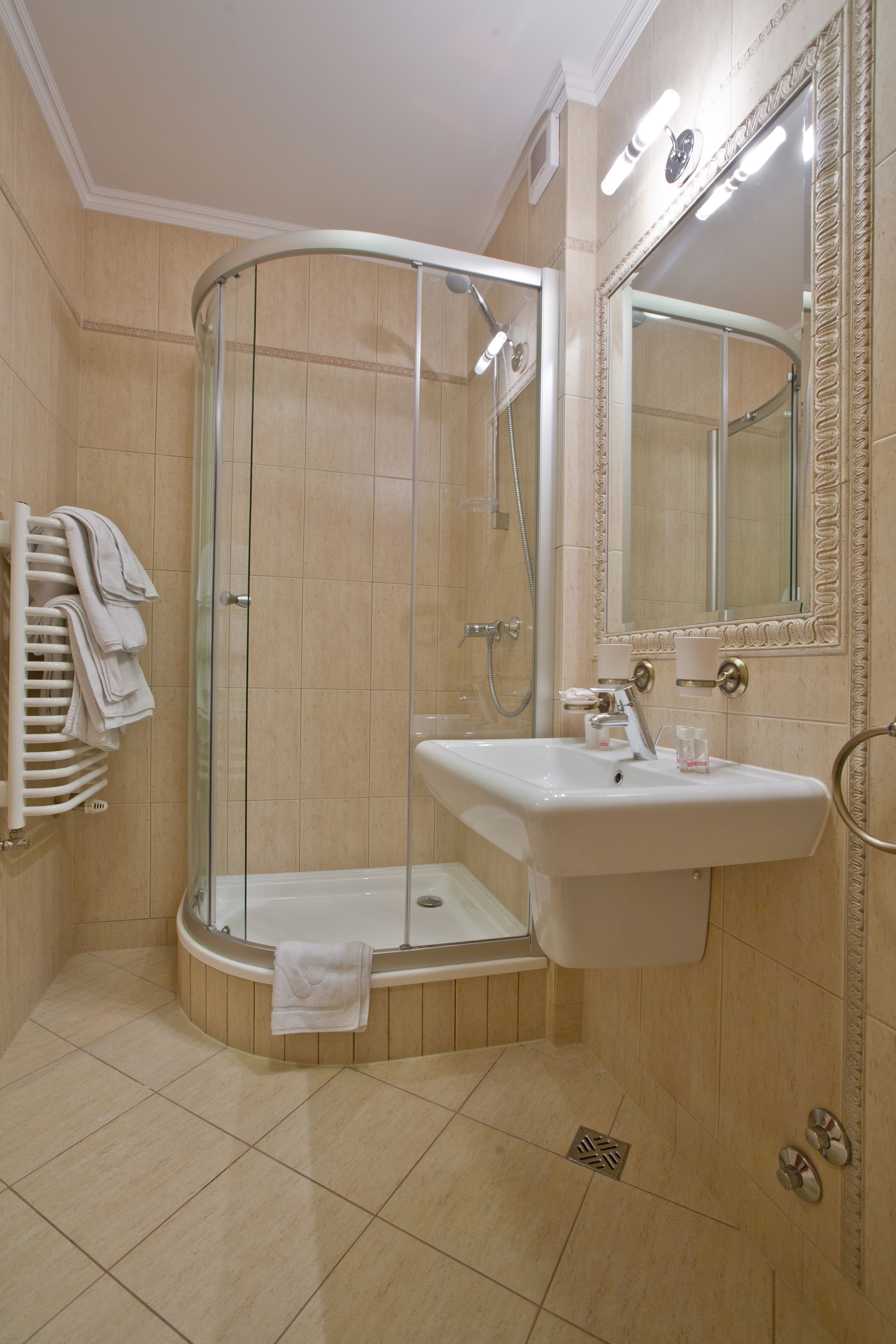 suite | bathroom | shower, free toiletries, hair dryer, towels
