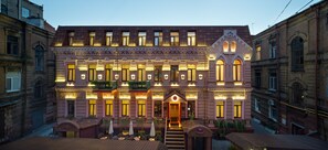 Front of property – evening/night