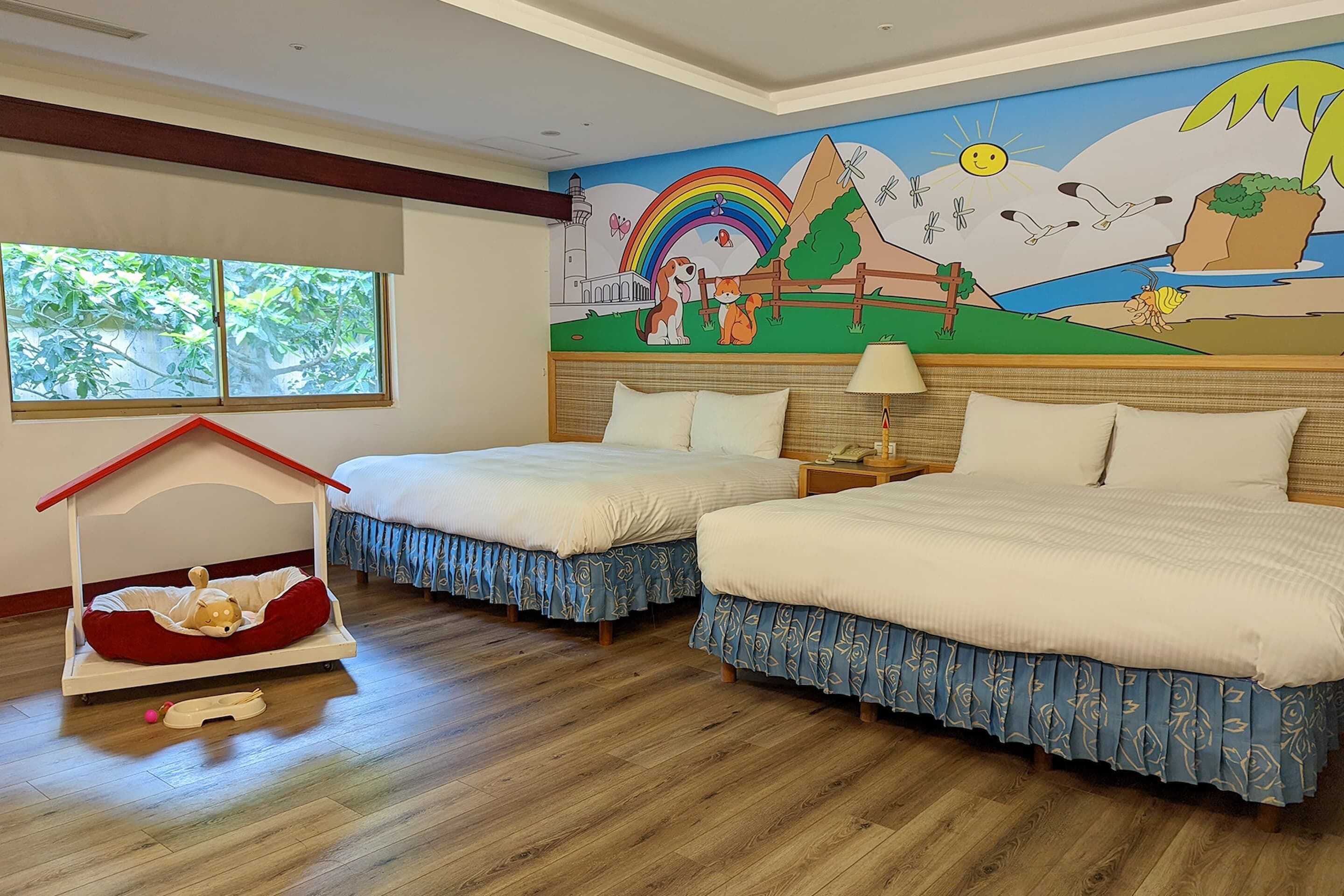 Junior Room, 2 Double Beds, Pets allowed, Annex Building