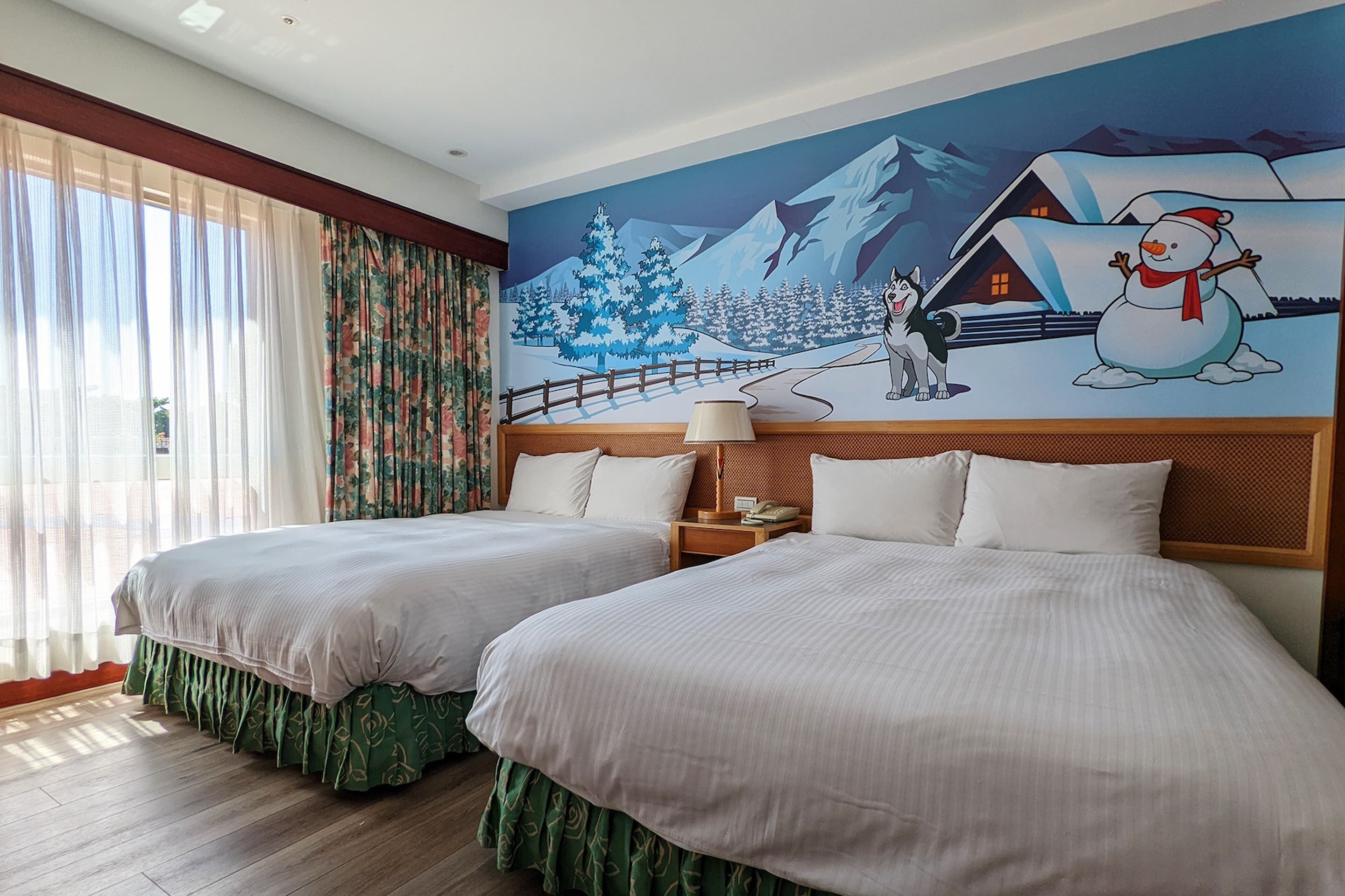 Economy Room, 2 Double Beds, Pets allowed, Annex Building