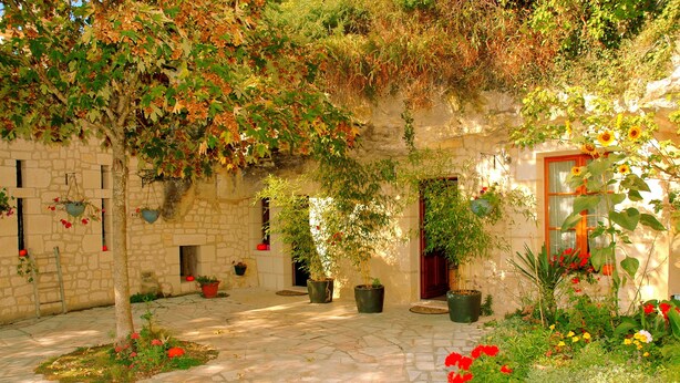 Terrace/patio - Hôtel Troglododo (Azay-le-Rideau)