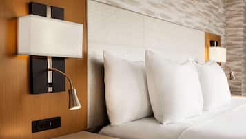 Memory foam beds, minibar, in-room safe, desk