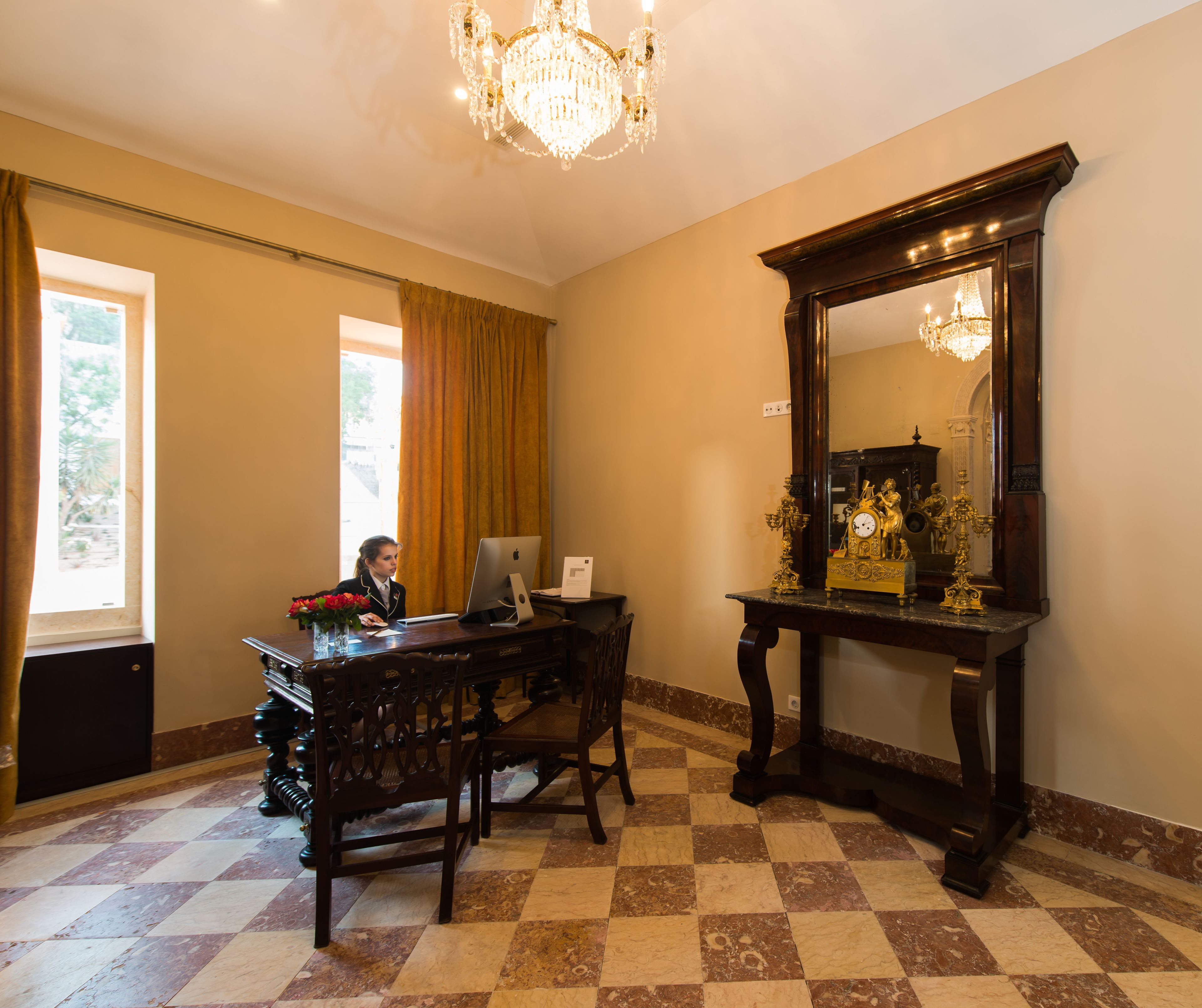 check-in/check-out kiosk