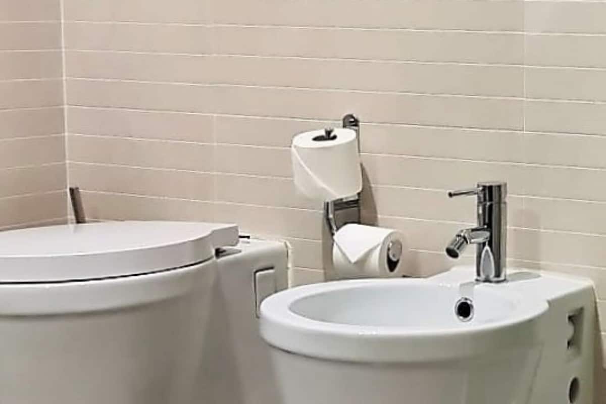 free toiletries, hair dryer, bidet, towels