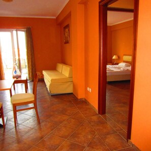 Apartment, 2 Bedrooms (for 3) | Living room | TV - Hotel Saint Catherine (Samos)