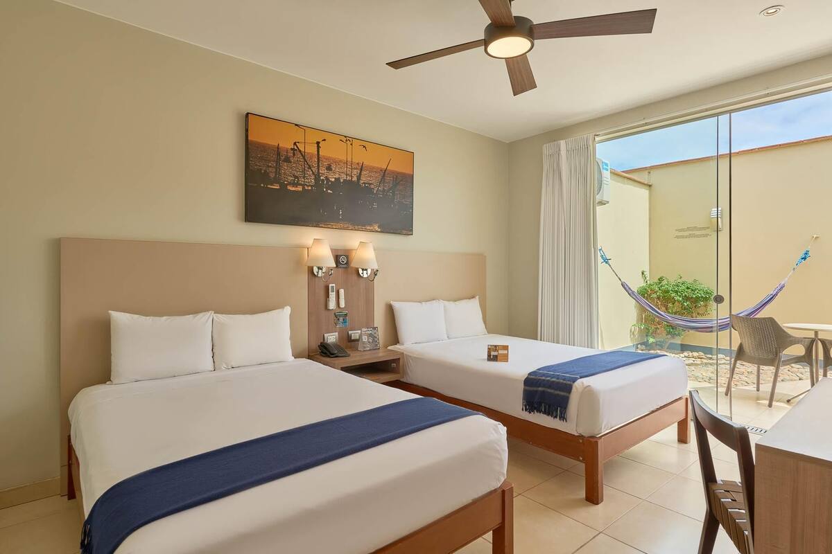 Down comforters, minibar, in-room safe, desk