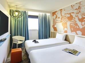 Premium bedding, pillow-top beds, desk, soundproofing
