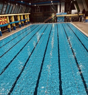 2 indoor pools, pool umbrellas