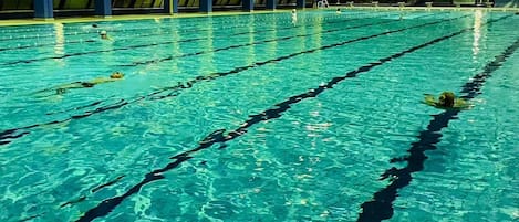 2 indoor pools, pool umbrellas