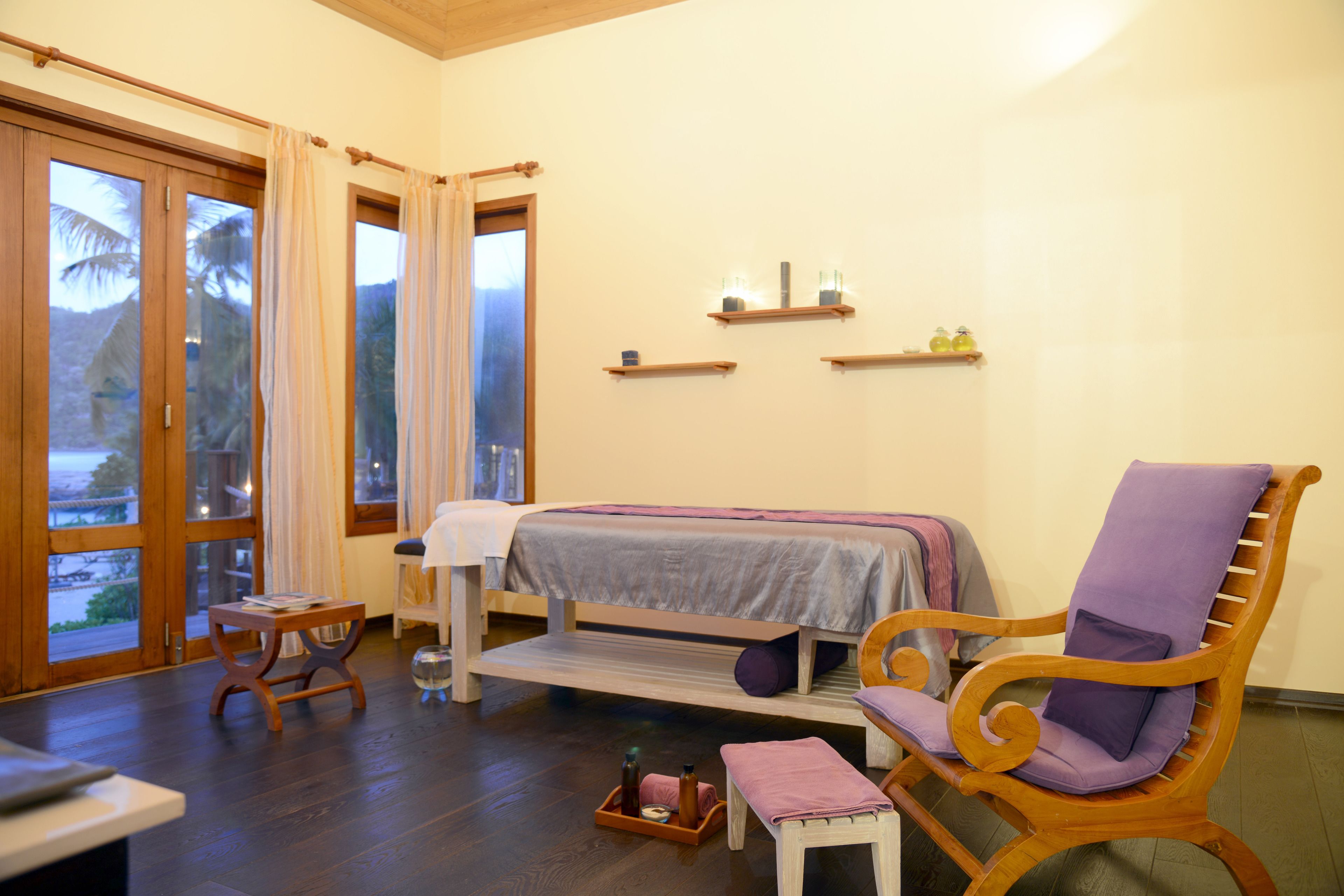 couples treatment room(s), steam room, body treatments, aromatherapy