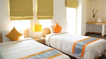 Pillowtop beds, minibar, in-room safe, individually decorated