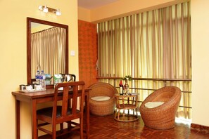 Deluxe room (with airport pickup) | Frette Italian sheets, premium bedding, Select Comfort beds - Kathmandu Eco Hotel (Kathmandu)