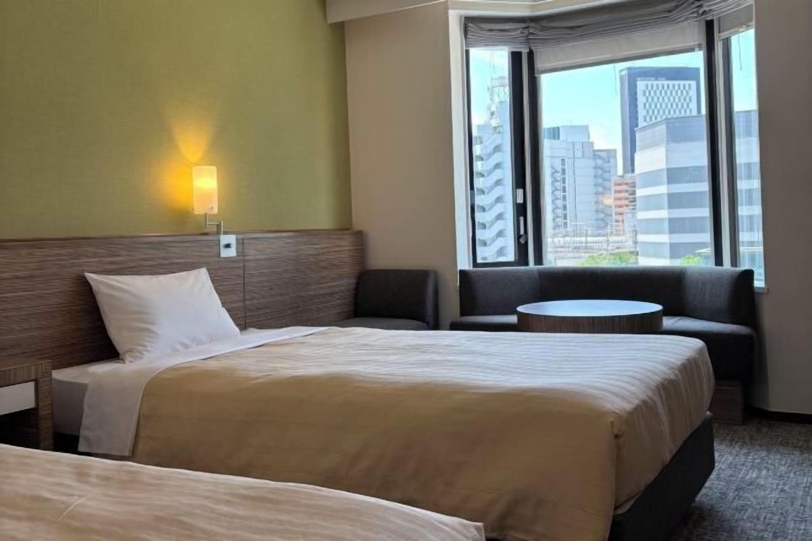 Down comforters, desk, blackout drapes, iron/ironing board