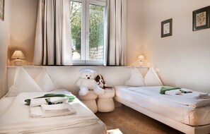 1 habitación, ropa de cama hipoalergénica y cubrecamas 